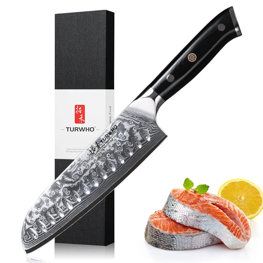 Bộ Dao Bếp Nhật 67 Lớp Damascus VG10 Siêu Bền