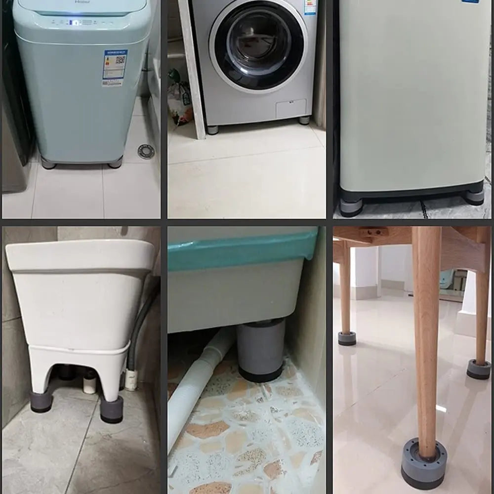 4個裝防震腳墊橡膠墊防滑靜音通用洗衣機冰箱支撐避震器洗衣機支架