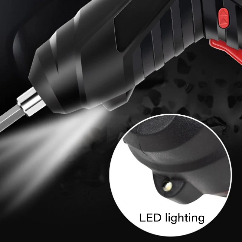 Electric Screwdriver Battery Rechargeable Cordless Screwdriver Powerful Impact Wireless Screwdriver Drill Electric Screw Driver