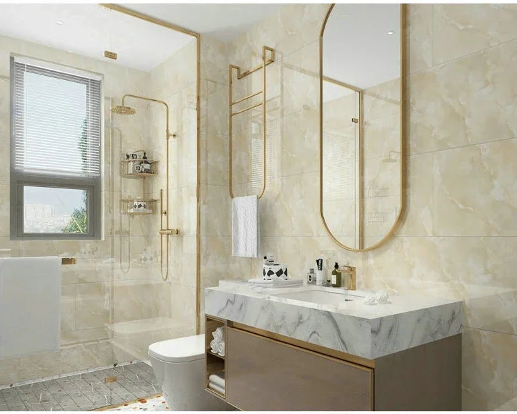 10/30PCS 30cmx60cm Bathroom Tile Waterproof Sticker Thick Self-adhesive Floor Sticker Marble PVC Indoor Wall Sticker