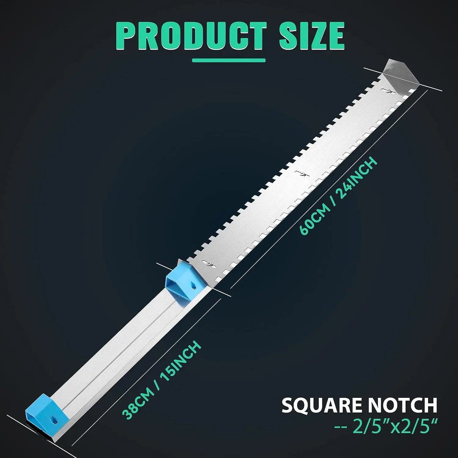 Tile Tools Wall Tile Leveling Tool Tile Trowel 60cm 75cm 95cm effective for Large Wall Tiles Tiling Masonry Hand Trowel Square