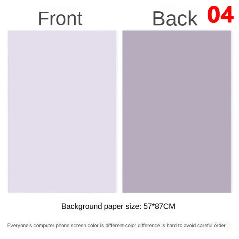 Photography Backdrops Wallpaper 57*87cm 2sides Solid Color Photo Background Props for Photo Studio Newborn Product Photographic - Daisan Mart