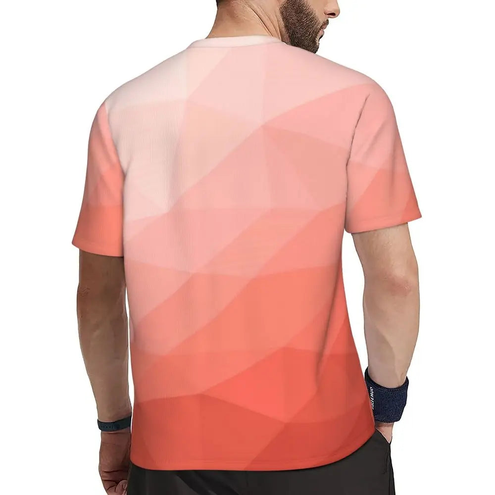 Áo Thun Nam Ombre Tím Hồng Thời Trang Hè Đầy Phong Cách