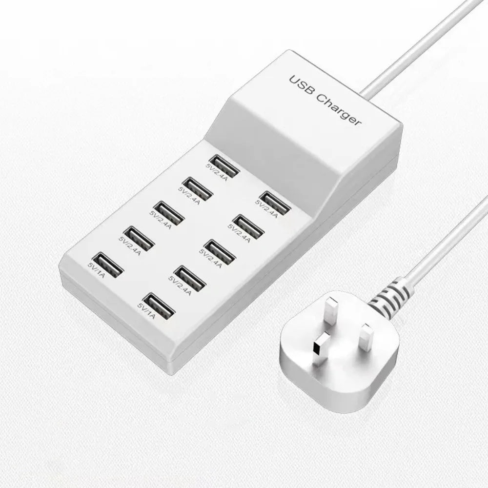 Sạc Nhanh 10 Trong 1 USB-C 50W Đa Cổng PD Quốc Tế