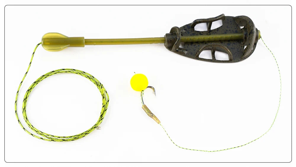 Hirisi Carp Fishing Method Feeder Set 30g/40g/50g/60g Cage Fishing Bait Cage with mold Fishing Accessories F116