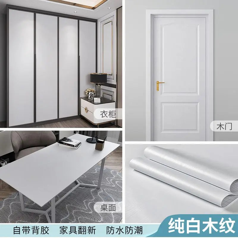 Giấy Dán Tường Vân Gỗ Chống Nước Đa Năng 10m