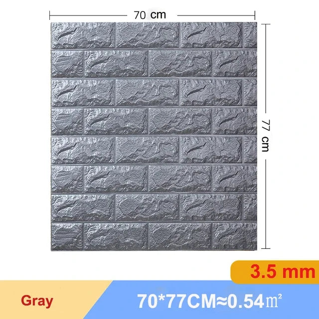 10Pcs 3D Self-Adhesive Wall Stickers Living Room Home Luxury Wall Decor Peel and Stick DIY Modern Wallpaper Bathroom Waterproof