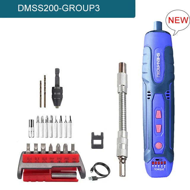 Cordless Electric Screwdriver Rechargeable 1300mah Lithium Battery Mini Drill 3.6V Power Tools Set Household Maintenance Repair