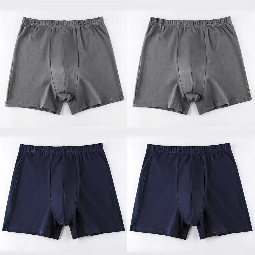 Men's breathable cotton underwear large size 4 pieces