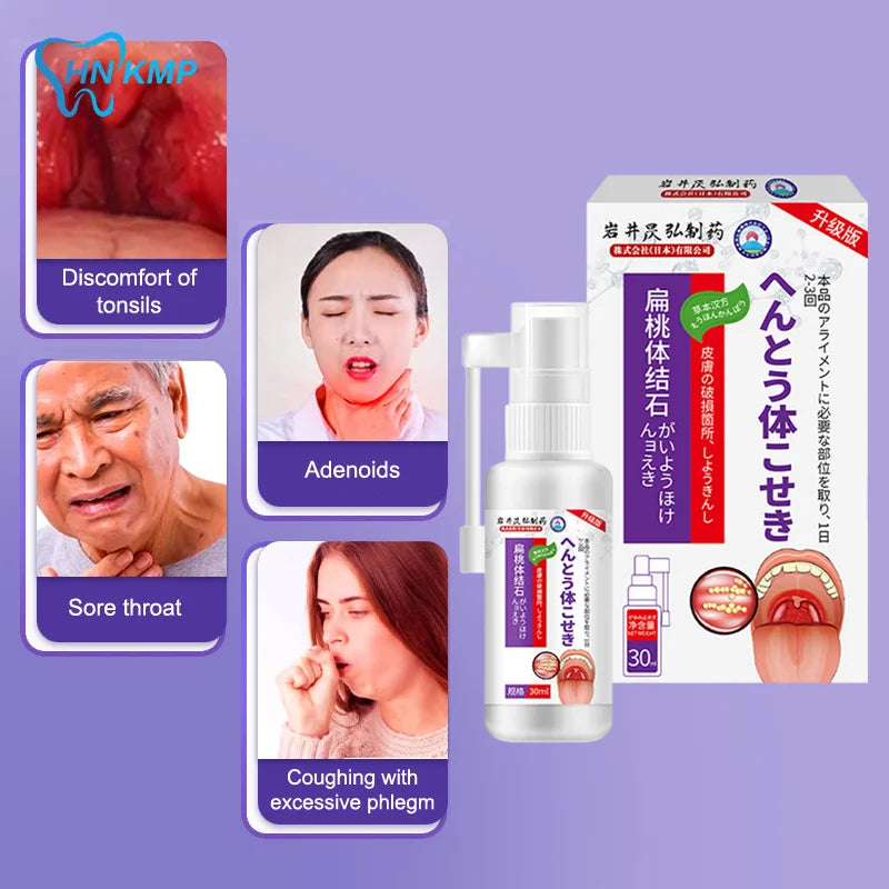 Nước Súc Miệng Tan Sỏi Amidan 30ml - Hơi Thở Thơm Mát - Daisan Mart