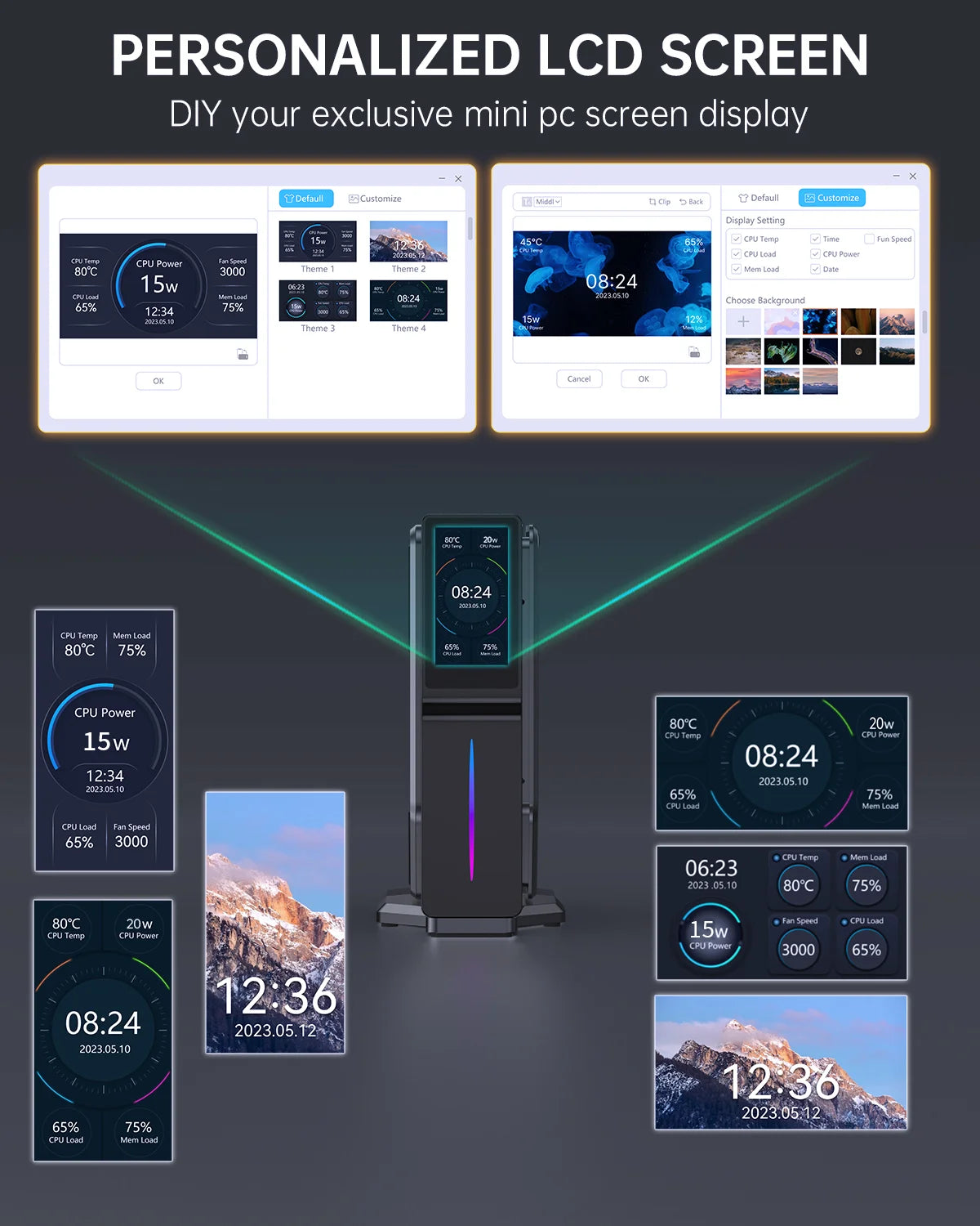 Alder N100 Super Speed ​​Mini PC - Gaming &amp; Dual Monitor