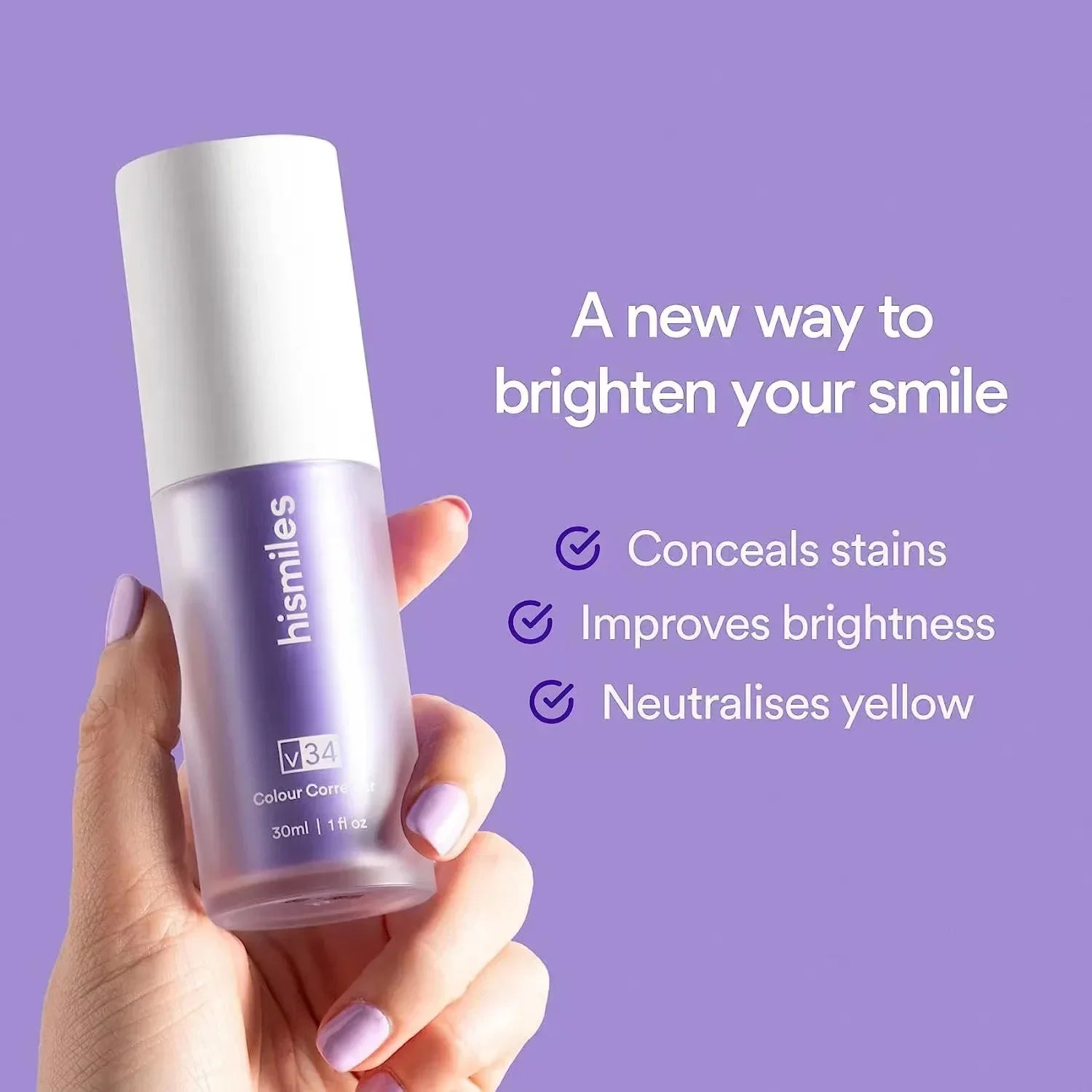 30ml V34 SmileKit Purple Toothpaste Removes Tartar Clean Oral Hygiene Fresh Breath Whitening Teeth Care Products - Daisan Mart
