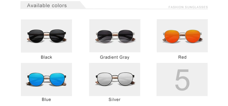 Kính Mát Gỗ KINGSEVEN UV400 Phân Cực Nam Nữ