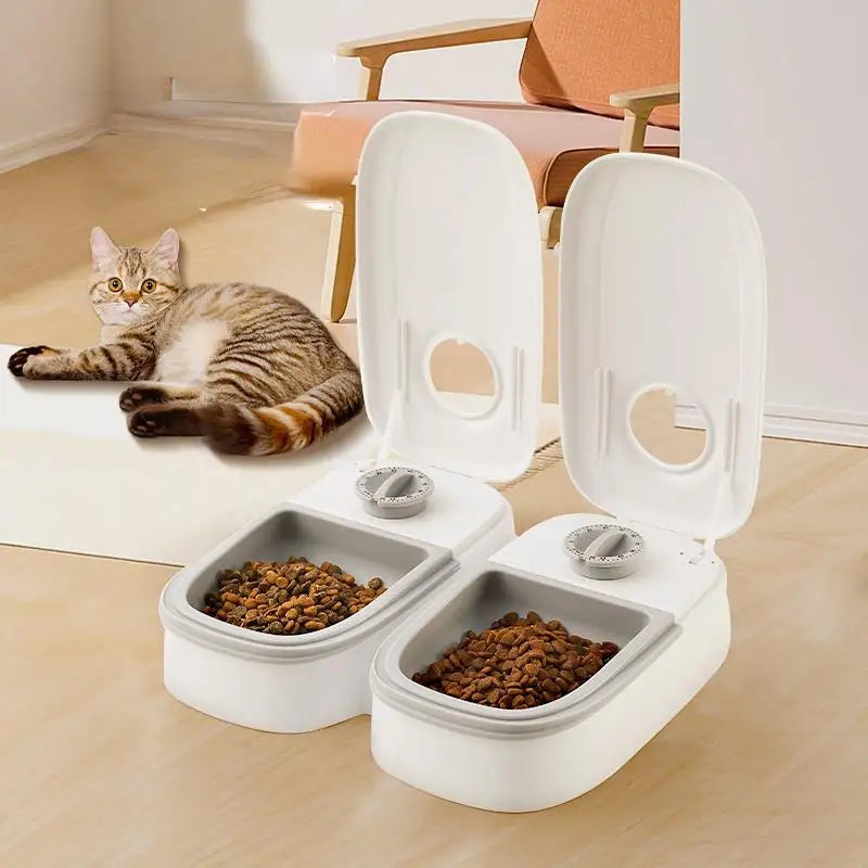 Pet Automatic Timing Feeder Detachable Auto Dog Dry Food Dispenser Smart Pet Food Feeder Timed for Cats Dogs - Daisan Mart