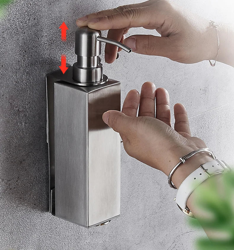 Bình Xà Phòng Inox 200ml Treo Tường Hiện Đại - Daisan Mart