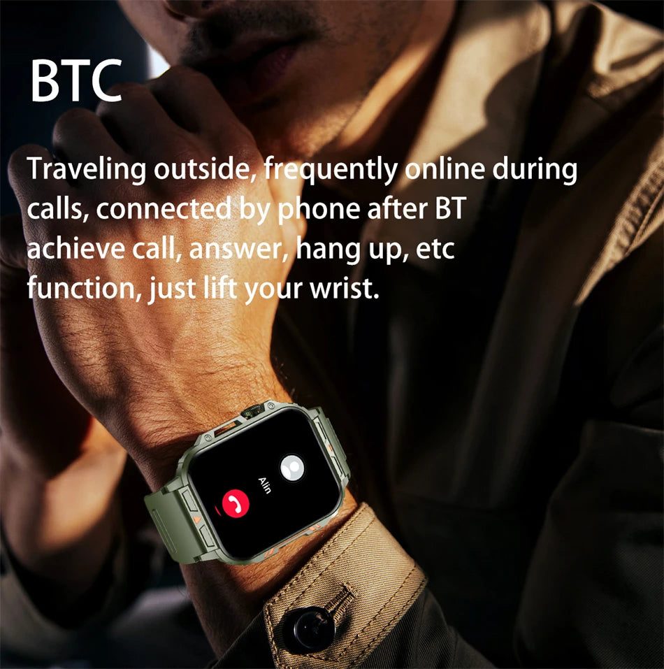 SmartWatch Nam 1.95 - Chống Nước, Gọi Bluetooth