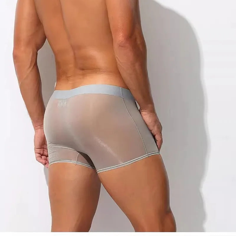 Quần Lót Nam Siêu Mỏng Lưới Thoáng Mát Ice Silk