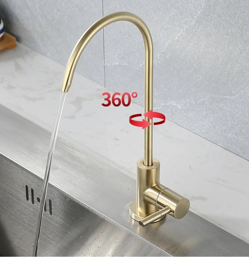 Golden RO Drinking Water Filter Faucet - 1/4 Specialized Kitchen