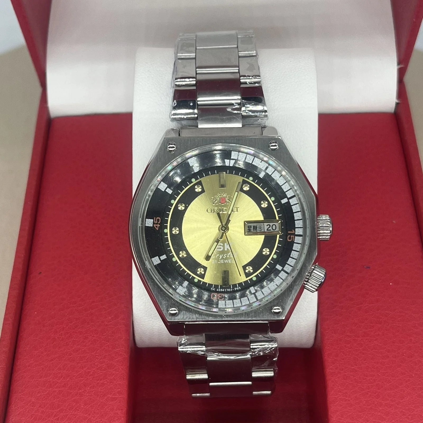 Đồng hồ cơ nam Orient lộ máy, dạ quang, chống nước