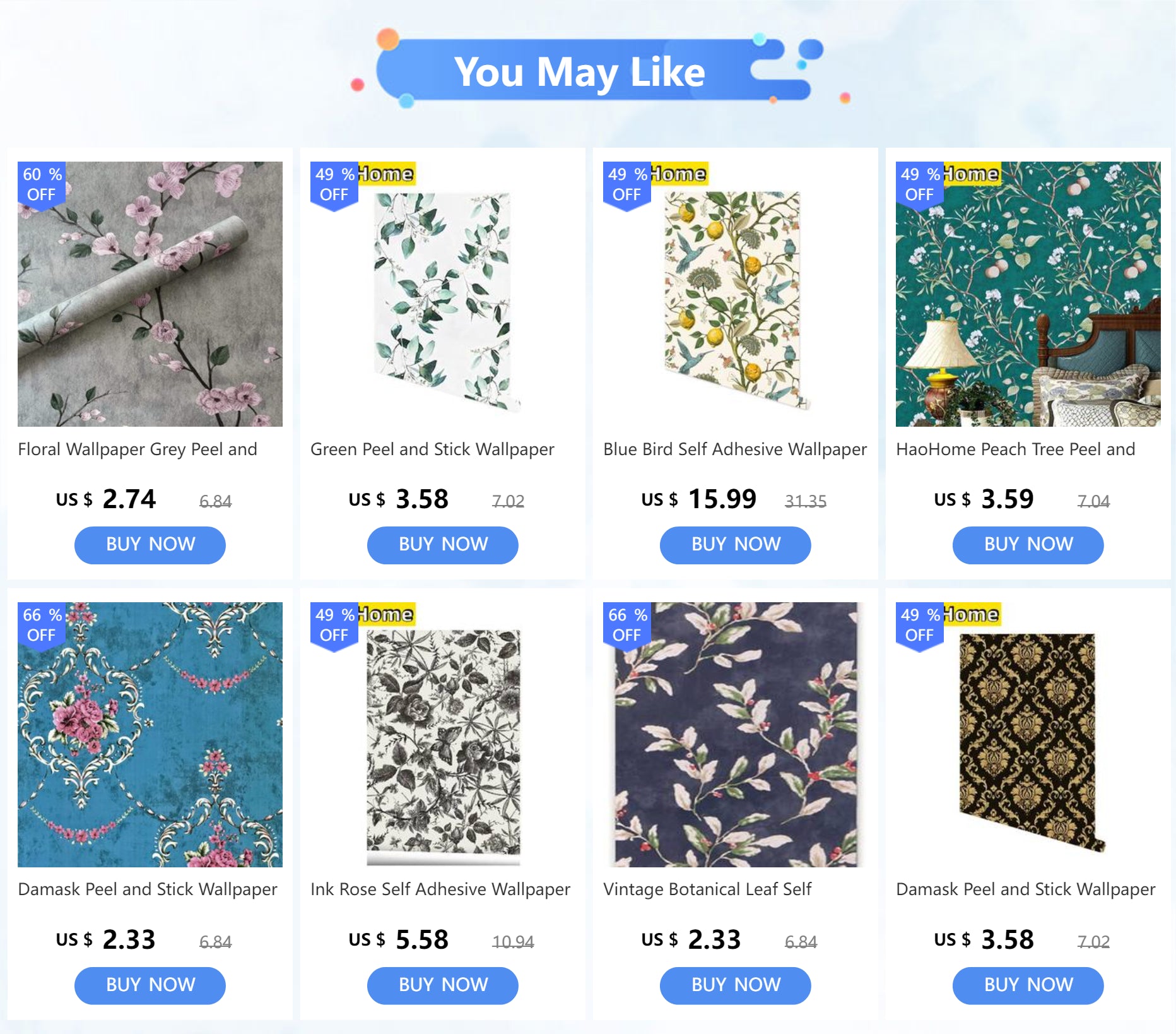 Giấy Dán Tường Chim Xanh Chanh Tươi Dán Được, Chống Nước