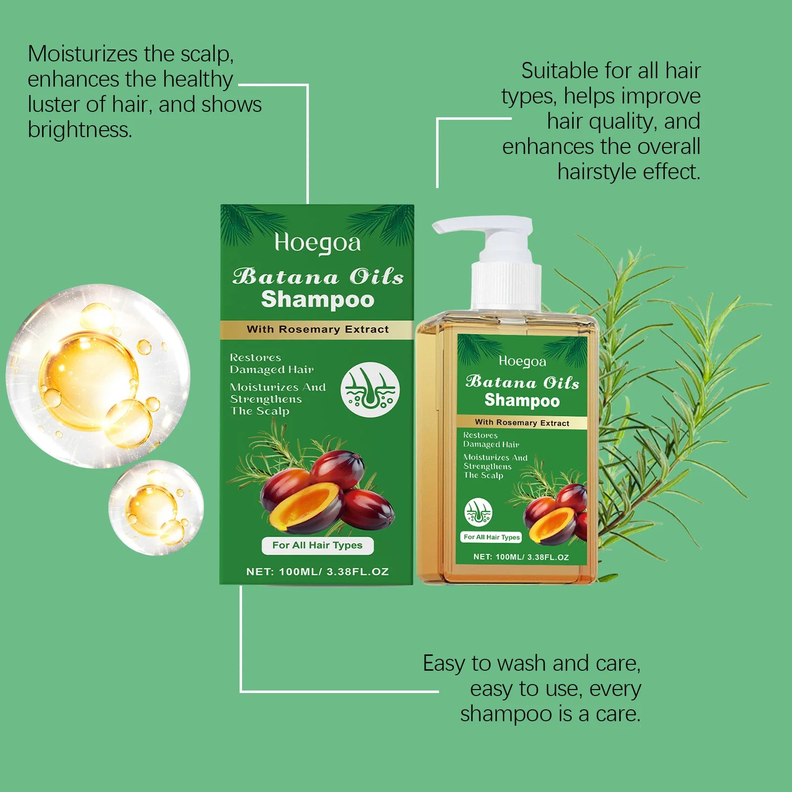 Batana Pure Shampoo Restores &amp; Nourishes Hair