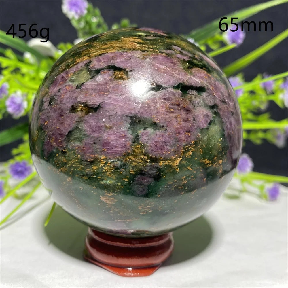 Natural Emerald &amp; Ruby Energy Ball