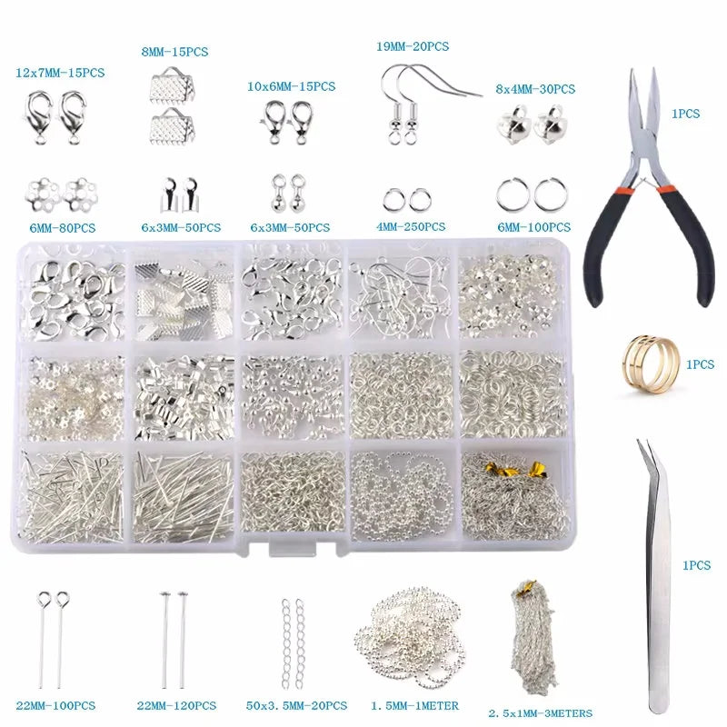 Full Jewelry Making Tool Kit: Wire, Charms, Pliers
