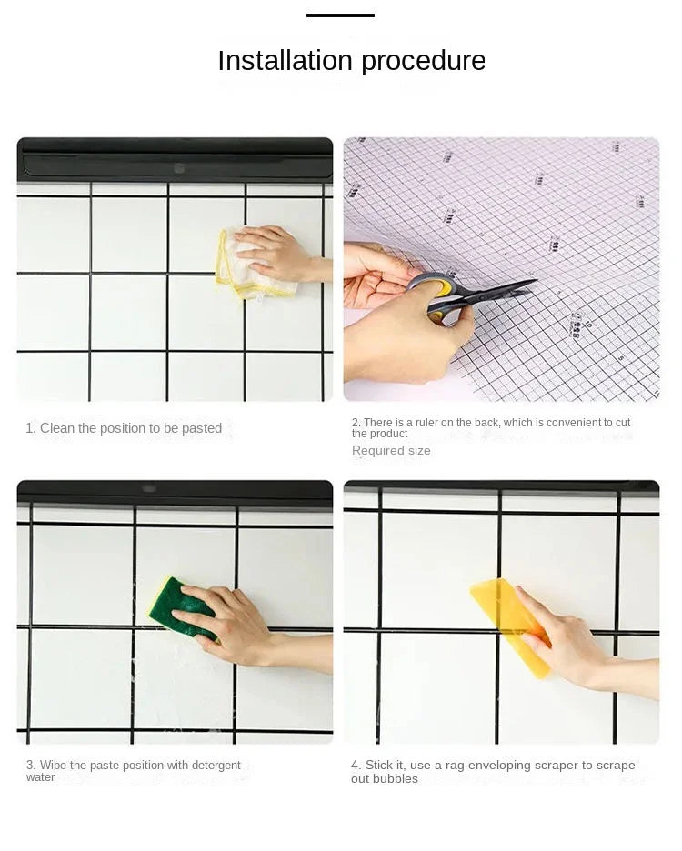 Tem Dán Trong Suốt Nhà Bếp Chống Thấm Dầu Nhiệt