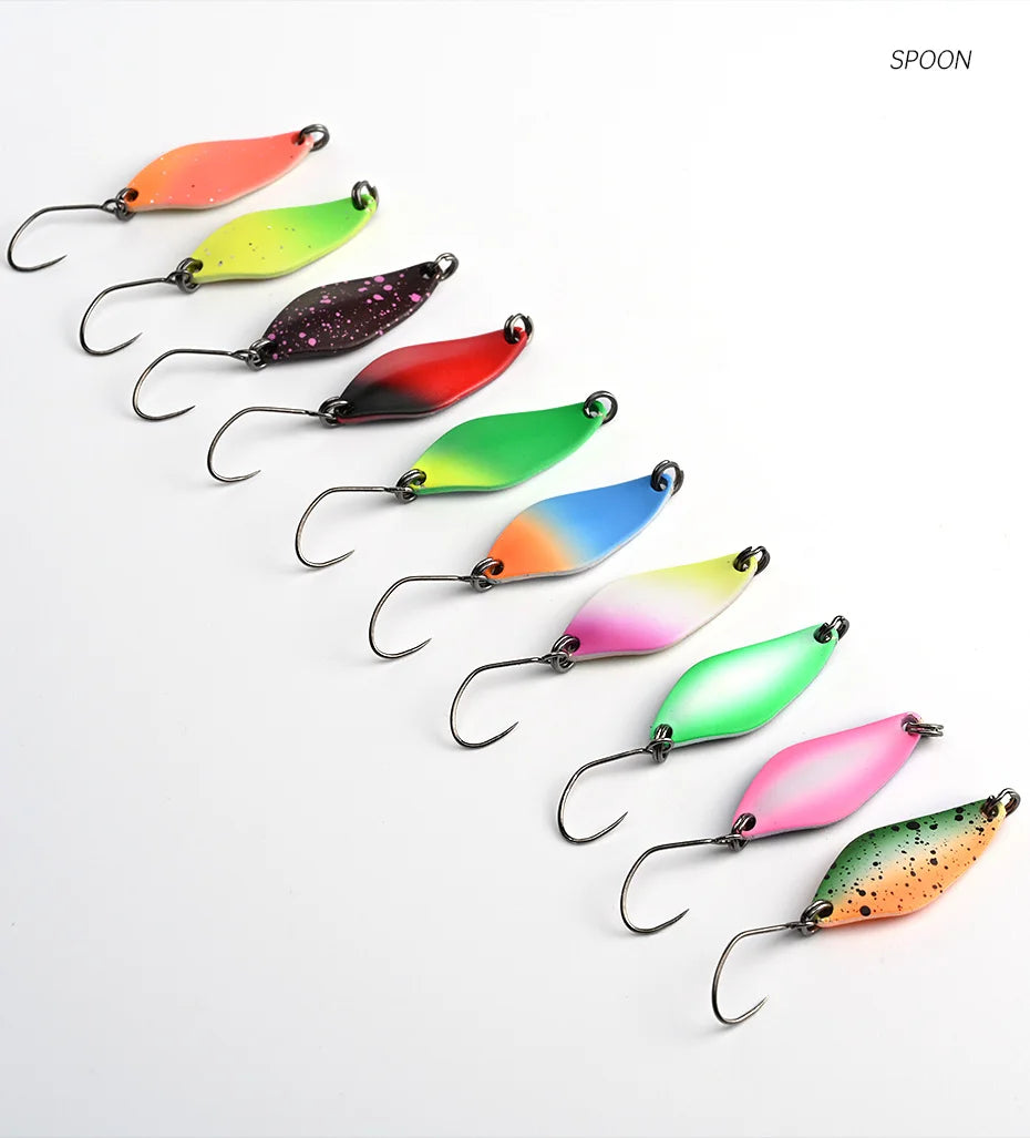 Mồi Câu ALLBLUE 2.4g Kim Loại Màu Sắc Cho Cá Hồi