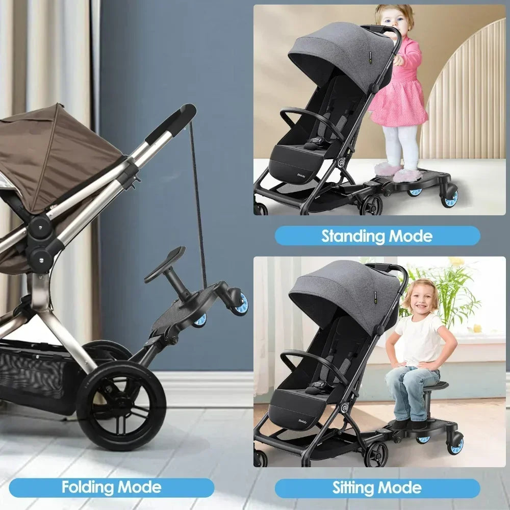 2 in 1 Sit and Stand Chair with Stroller Attachment for Second Baby