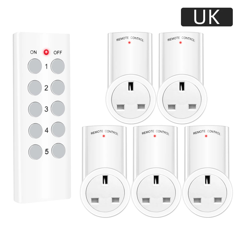 Ổ Cắm Thông Minh RF 433MHz Điều Khiển Từ Xa