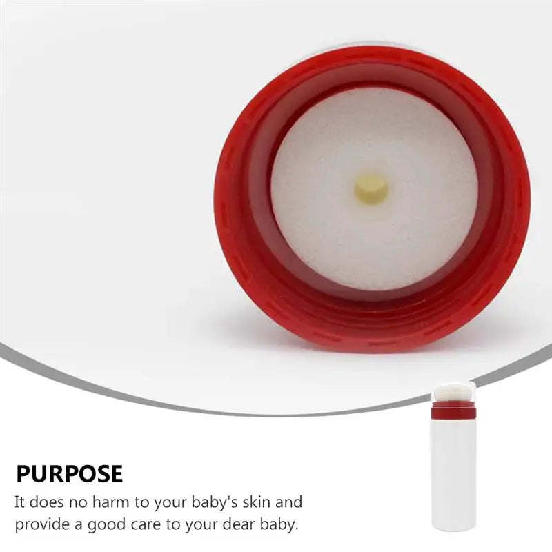 Baby Powder Puff Travel Bottle with Convenient Loose Powder Holder