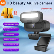 Xiaomi Webcam 4K 60FPS Livestream Pro Mic LED 2025