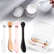 Set of 3 convenient plastic spoons for mixing face cream and applying mask