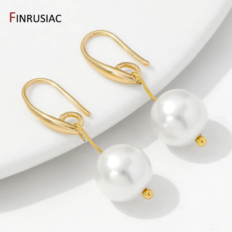 14K Gold Plated Earring Hooks - DIY Jewelry Making Accessories