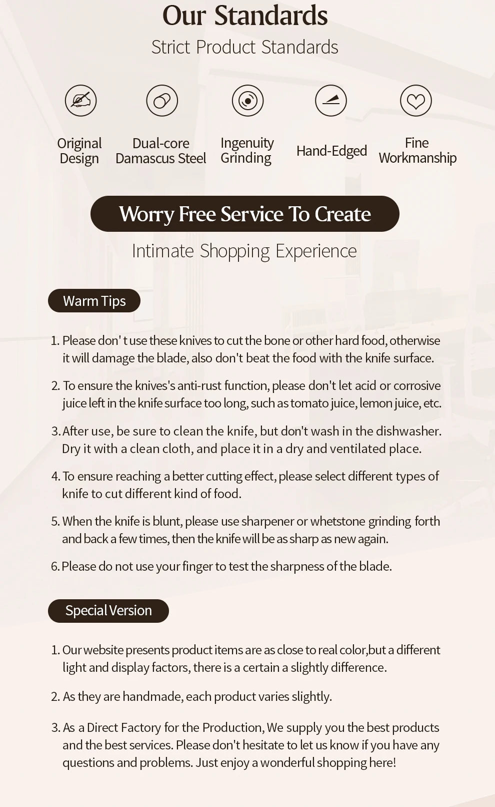 XINZUO 8.5 Kitchen Knife - 110 Layer Damascus Steel