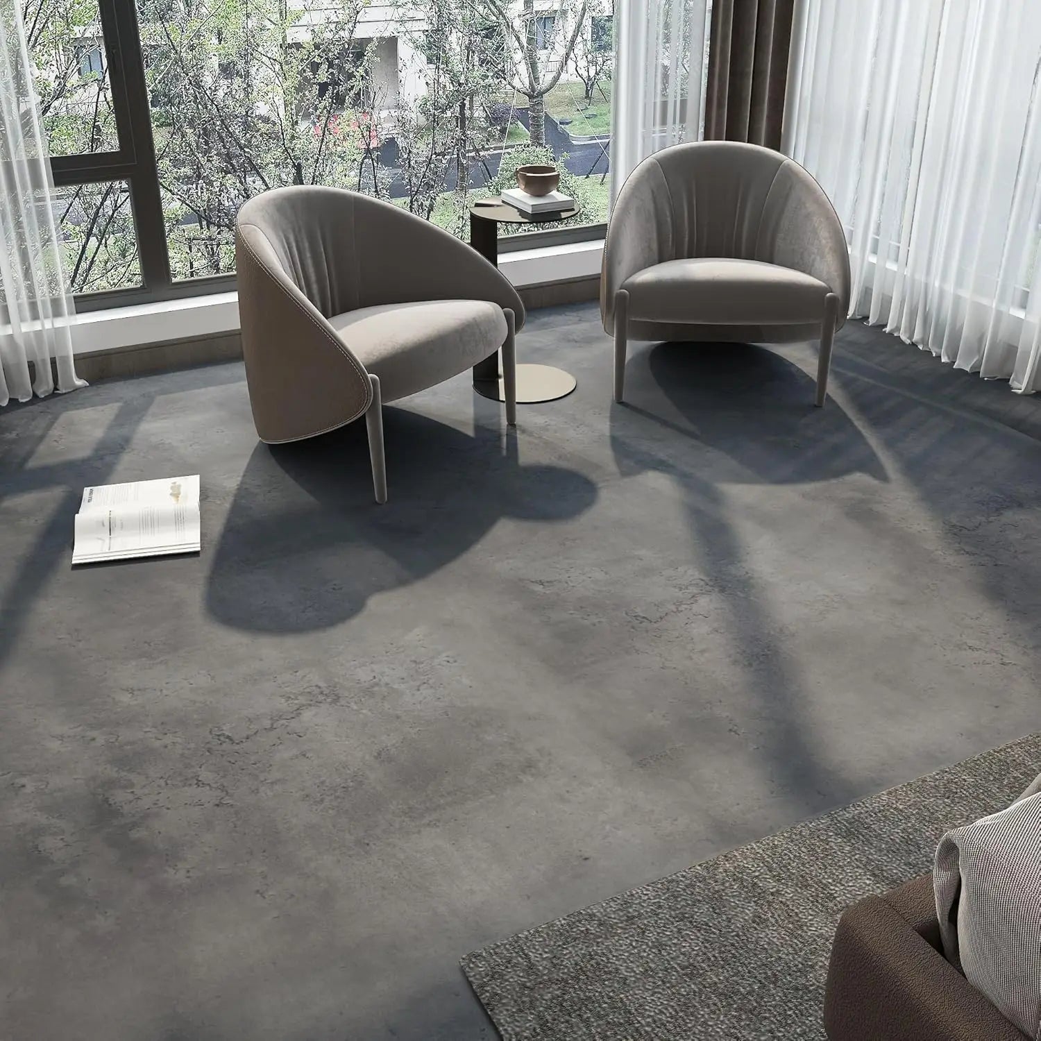 ###Miếng Dán Sàn PVC Chống Thấm Retro Đa Năng 50cm