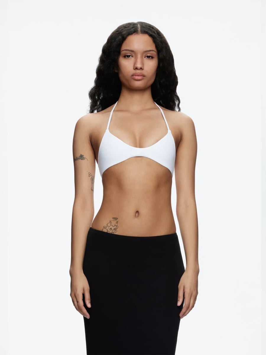 Áo Lót 2 Lớp Dây Cổ Tam Giác Đa Sắc Nữ Tính