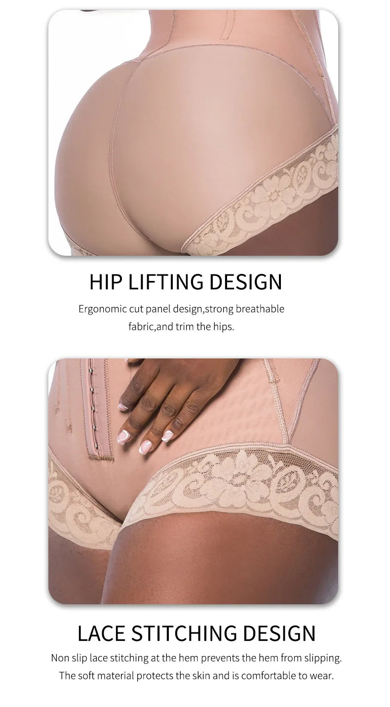 Full Body Shaper High Compression Shapewear 9 Steel Bone Waist Trainer Fajas Colombianas Girdle Corset Bodysuits Underwear Strap