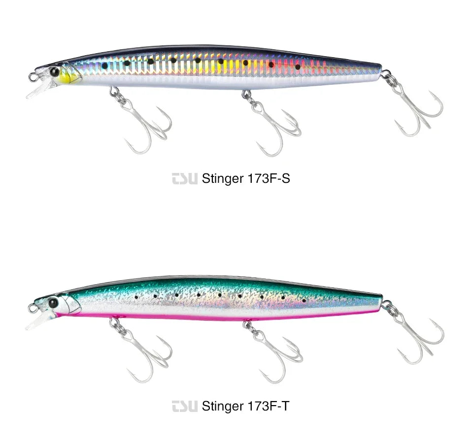 TSURINOYA Shore Fishing STINGER 173F Floating Minnow Silm Fishing Lure 173mm 37.5g Saltwater Hard Plastics Big Game Hard Bait