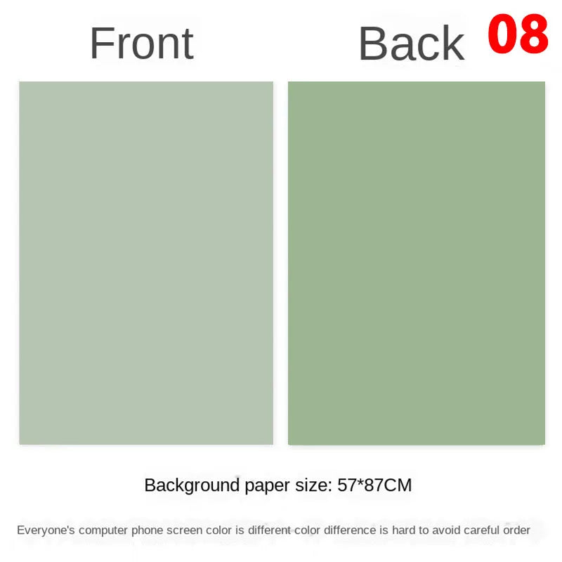 Photography Backdrops Wallpaper 57*87cm 2sides Solid Color Photo Background Props for Photo Studio Newborn Product Photographic - Daisan Mart