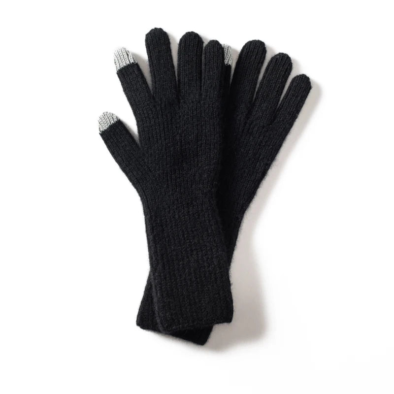 Găng Tay Nữ Len Cashmere Mềm Ấm, Cảm Ứng Mùa Đông - Daisan Mart