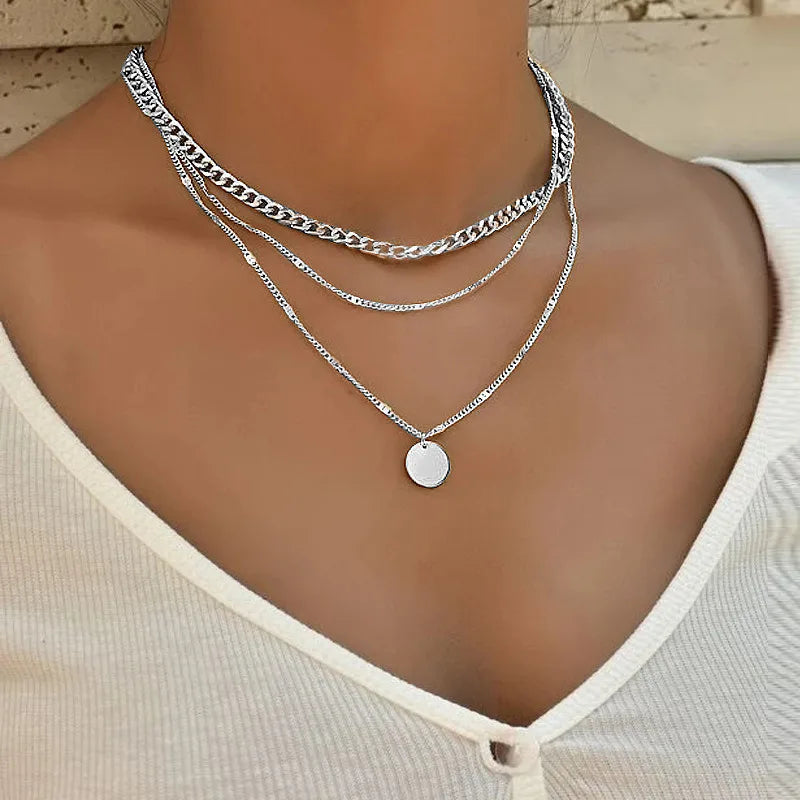 Vintage Layered Necklaces For Women Fashion Style