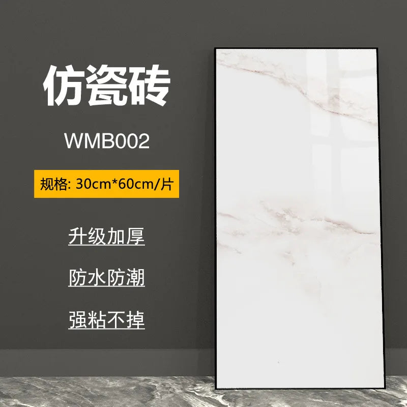 bathroom living room bedroom waterproof marbre self adhesive Imitation tegel wall stickers kitchen cabinets oil proof sticker
