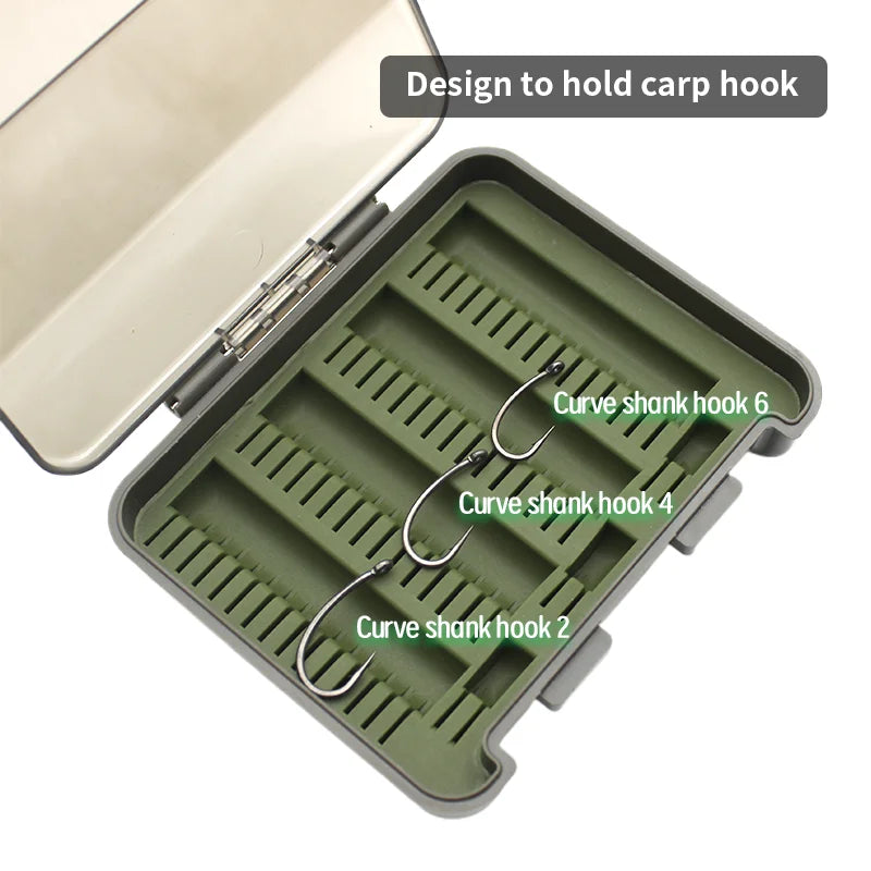 Carp Fishing Hook Storage Box for PTFE Coated Hooks Carp Fishing Accessories Tackle Box Equipment