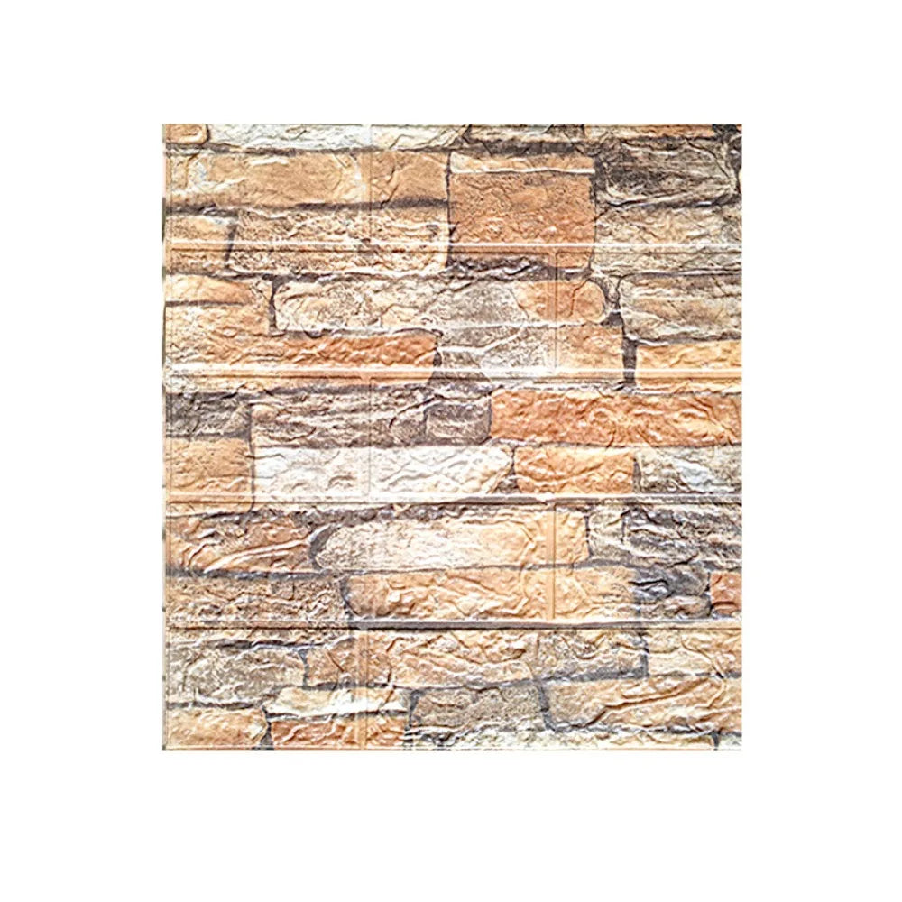 Giấy Dán Tường 3D Giả Gạch Chống Thấm Tự Dán