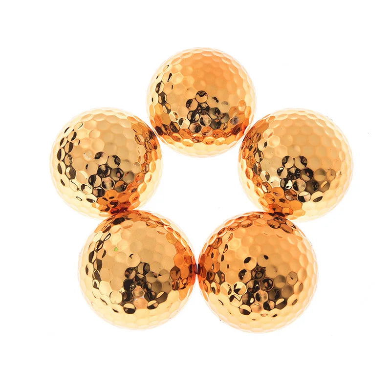 Unique Gold Plated Golf Balls - High-End Golf Equipment