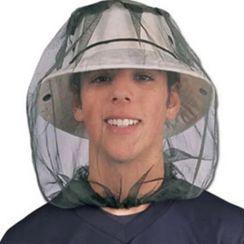 Breathable Outdoor Fishing Mosquito Net Hat