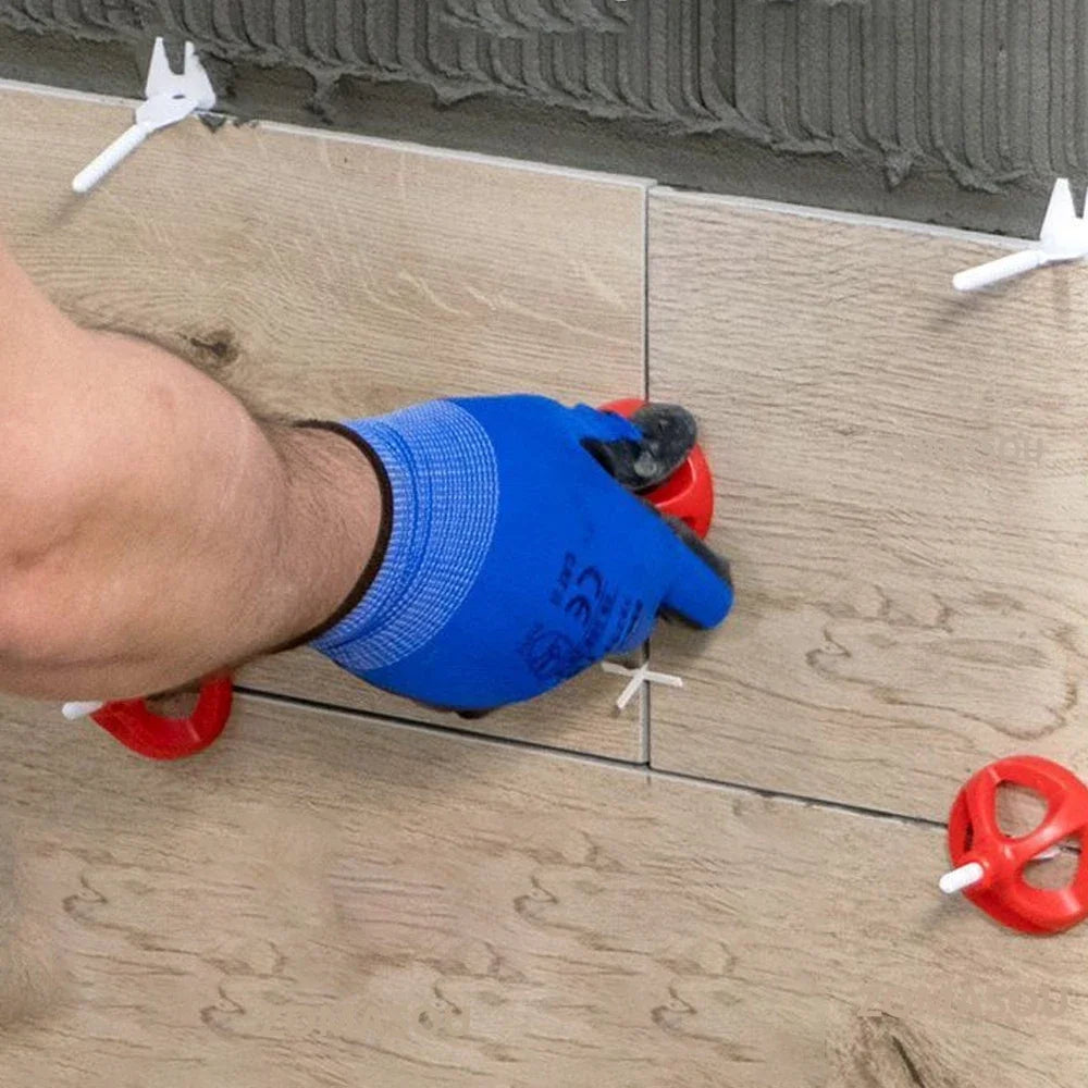 50-600Pcs Top Spiral Ceramic Tile Leveling System Clips Spacers Straps Wadge for Tile Laying Wall Floor Fixing Construction Tool
