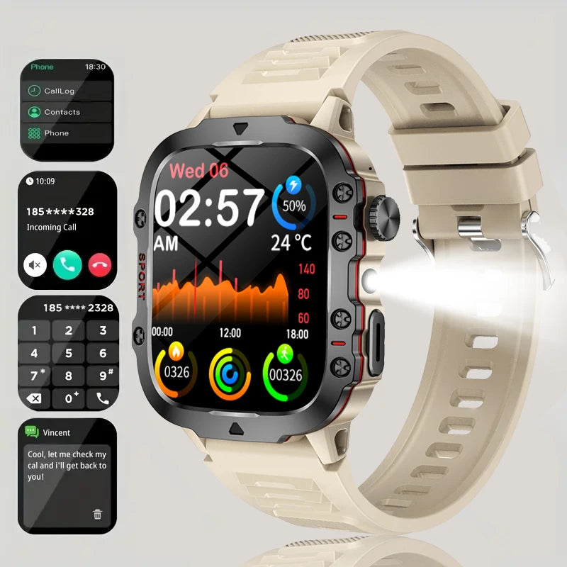 Đồng Hồ Thông Minh 2025 AMOLED Chống Nước Đa Năng